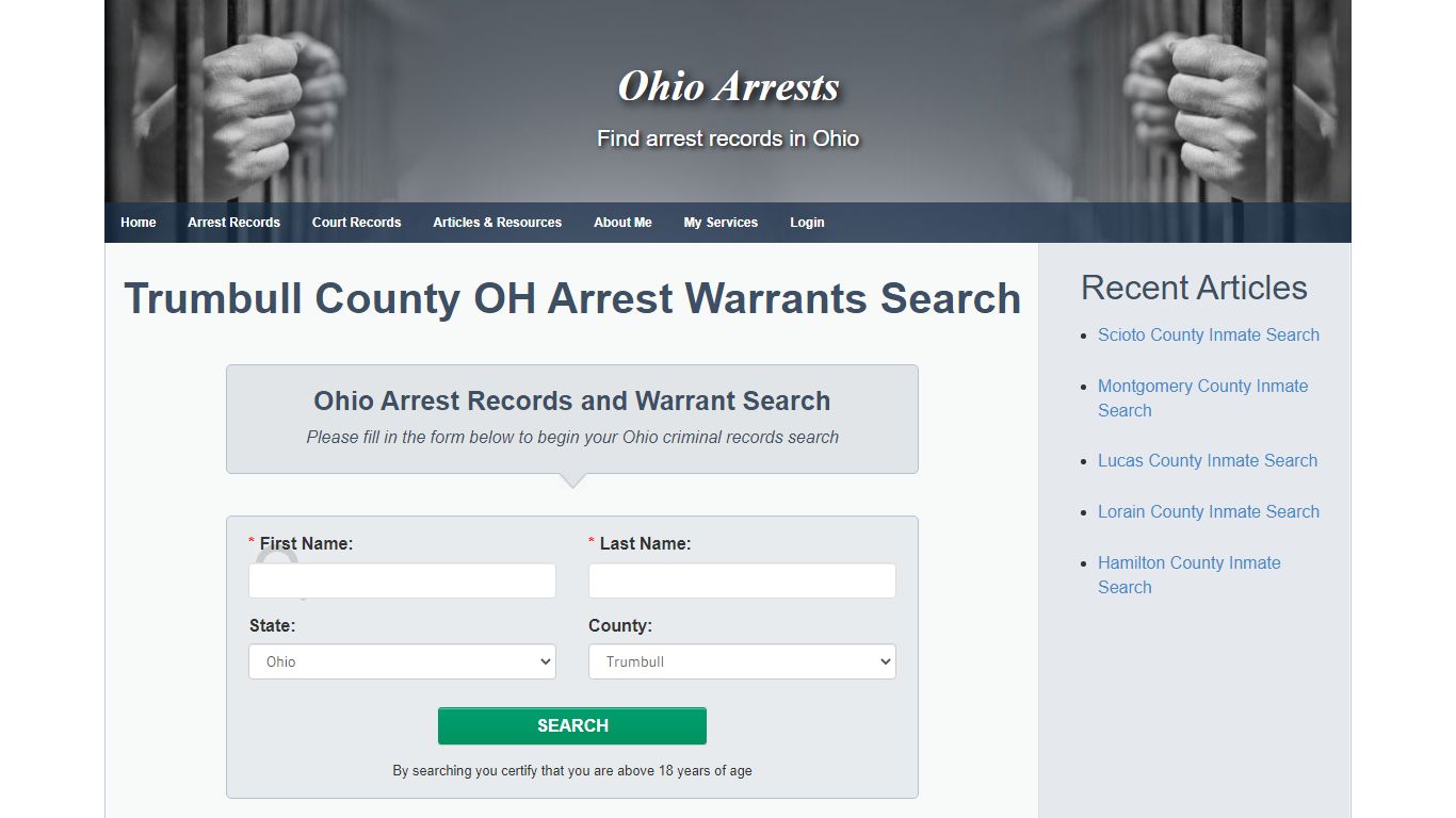 Trumbull County OH Arrest Warrants Search - Ohio Arrests